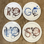 Sottobicchiere personalizzato con lettere
